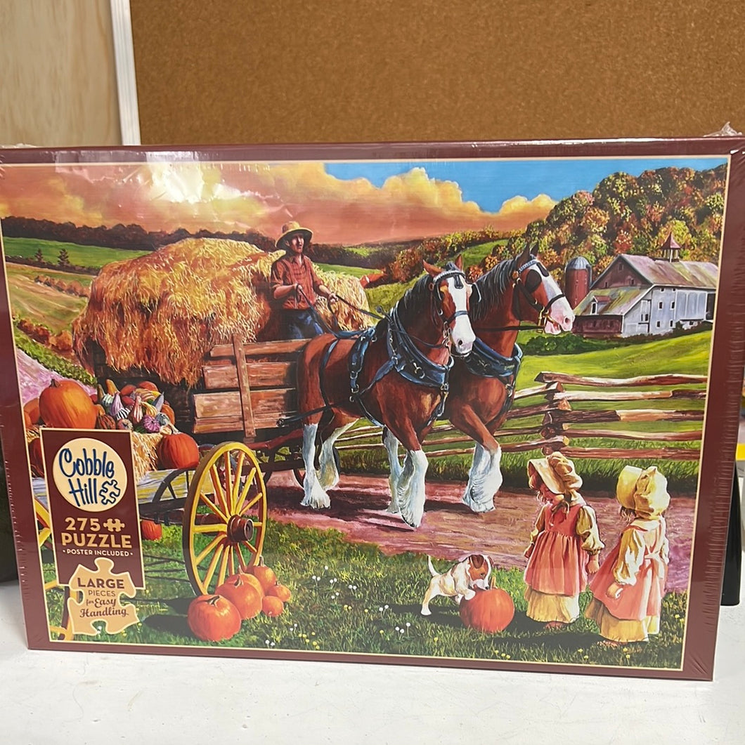 275 Piece Puzzle Hay Wagon